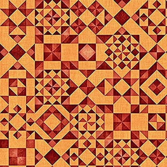 QT Seamless Quilt Blocks Cotton fabric by The Yard