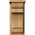 thumbnail image 2 of 8"W x 10"D x 18"H New Brighton Rough Sawn Corbel w/Backplate, Western Red Cedar, 2 of 9