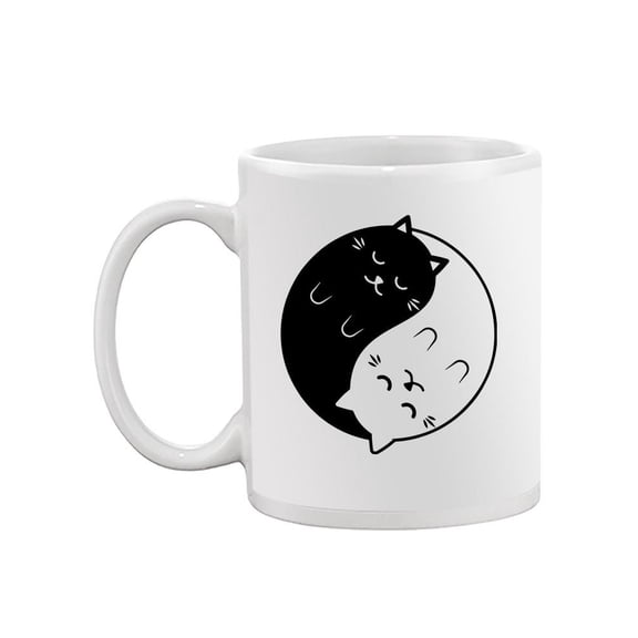 Ying Yang Cats Mug - SPIdeals Designs,