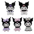 thumbnail image 2 of Sanriod Anime juguetes Kawaii Kuromi Mymelody Cinnamorol peluche suave animales muñeca almohada juguetes para niños, regalos de cumpleaños, 25CM25cm7 Fivean Toy model, 2 of 2