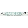 thumbnail image 2 of Robinson, Carol 14x6 Gold Ornate Wood Framed with Double Matting Museum Art Print Titled - Gather Grateful, 2 of 4
