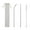 Silver, variant on Portable Stainless Steel Straws Set - 304 Food-Grade Colorful Metal Straws with Cleaner Brush for Bar, Camping, and Home Use