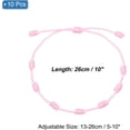 thumbnail image 2 of 10 Pcs Adjustable Cord Bracelet String, 7 Knot Good Luck Handmade Braided String Protection for Women DIY Wrist Jewelry Making, 13-26cm Long, 2 of 5