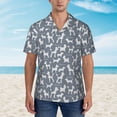 thumbnail image 4 of Haiem Poodle Dog Printed Hawaiian Shirt for Men - Men’s Casual Beach Summer Shirts - Stretch Fabric with Modern Fit-Small, 4 of 9
