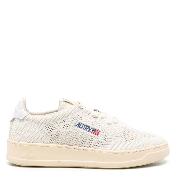 Autry Easeknit Low-Top Sneakers With Textured Finish White (Women's)