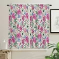 thumbnail image 3 of Watercolor Flower Rose Wild Fruit Curtain Home Decoration Living Room Short Curtains Window Treatments For Kitchen Bedroom, 3 of 6