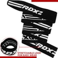thumbnail image 4 of Knee Wraps RDX, soporte de compresión para levantamiento de pesas, 2 m, 4 of 9