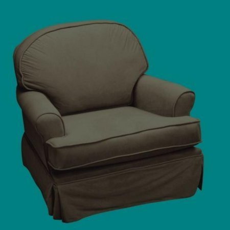 UPC 658129004036 product image for The Rockabye Glider Co Round Back Micro Fiber Kid's Glider in Chocolate | upcitemdb.com