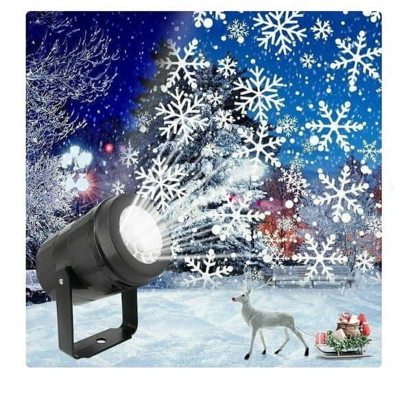 LED Moving Snowflake Laser Light Projector Lamp Christmas Party Decor