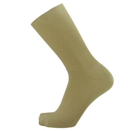 Thin 80% Cotton Socks for Men - 5-pairs in one pack - loose at the top non binding perfect warm weather socks - select size by your shoe