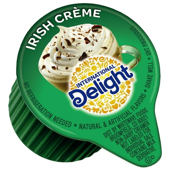 International Delight, Irish Creme, Single-Serve Coffee Creamers, 288 Count (Pack of 1), Shelf Stable Non-Dairy Flavored Coffee Creamer, Great for Home Use, Offices, Parties or Group Events