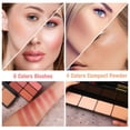 thumbnail image 4 of Kit de maquillaje MORNECA Professional 58 colores con espejo para mujer, 4 of 8