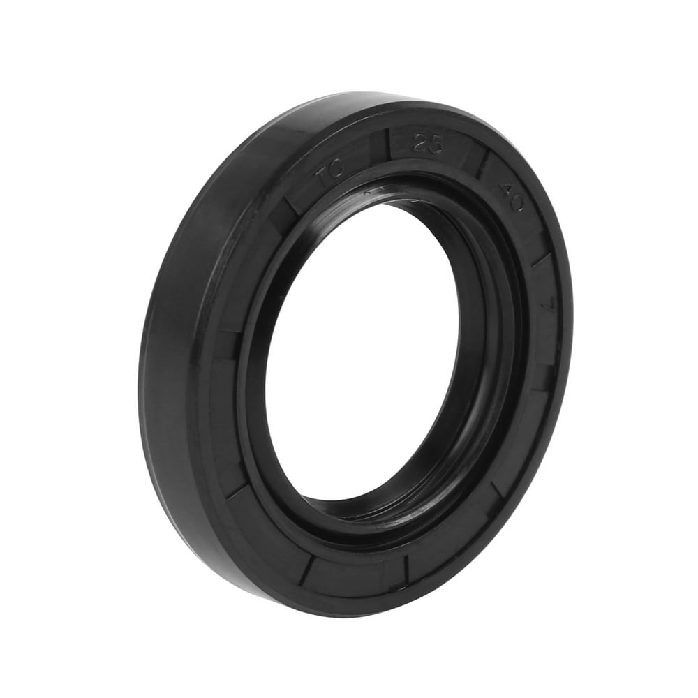 25mm x 40mm x 7mm Rubber Black Double Lip TC Oil Shaft Seal for Car