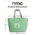 thumbnail image 3 of RTIC Ultra-Tough Tote Bag, 40 Ltr Fully Waterproof Bag, Sage, 3 of 5
