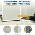 thumbnail image 4 of ECOPATIO Horizontal Storage Shed, 41 Cu.Ft. Outdoor Resin Trash Can Storage, Weather Resistance, Storage Box with Floor Included for Garden Tools, Lawn Mowers, Garbage Cans, Patio Use, Grey, 4 of 7
