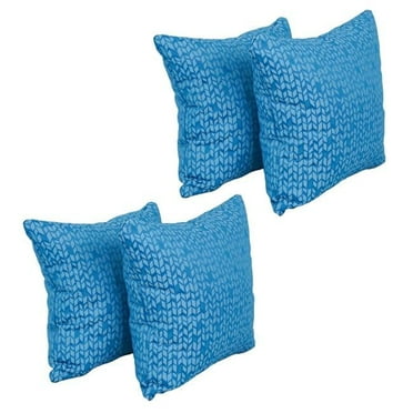 Blazing Needles 9910-S4-ID-081 17 in. Jacquard Throw Pillows with Inserts, Banyan Skippe - Set of 4