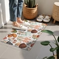 thumbnail image 4 of Colorful Mushroom Leaf White Pattern Door Rugs,Washable Non Slip Door Mats Indoor,Decorative Door Mats,Entry Mat Indoor for Entrance,Bedroom,Kitchen,Bathroom,16"x24", 4 of 6