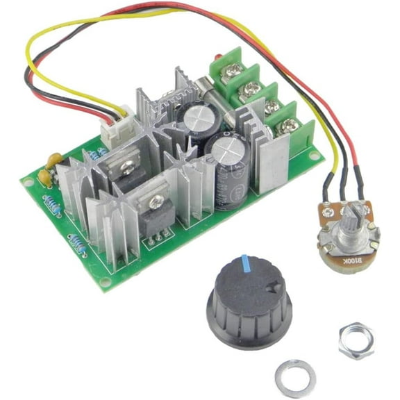 CHANCS PWM Speed Controller DC 10V-60V 20A with Adjustable Driver Switch Motor Control Module