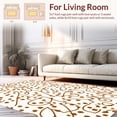 thumbnail image 2 of ODIKA 8'x8' Machine Washable Non-Slip Area Rug, Appaloosa Muse Abstract Animal Inspired with Vintage Ranch High Traffic Rug, Brown, 311835, 2 of 7