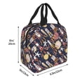 thumbnail image 2 of Picia Cartoon Space 1 Printed Lunch box Lunch bag for Men Women Large Capacity Lunchbox Reusable Lunch Bags Insulated Lunch Bag Lunch Box Cooler, 2 of 6