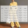 thumbnail image 2 of Tbopshirt Women's Sweatshirt and Sweatpants Set Crew Neck Button Long Sleeve Solid Color Wide Leg Pants Casual Wear 2 Piece Outfit for Women Casual Clothing, 2 of 6