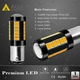 thumbnail image 4 of Alla Lighting 2800lm BA15D 1004 1142 LED Bulbs, 1076 1130 1172 6K White Signal Lights/Interior Lights for Boat, Cars,Trailers, Campers, RVs, Marine, 4 of 6