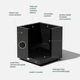 thumbnail image 2 of Veradek Block Series Cube Medium Plastic Planter - Black, 2 of 13