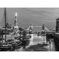 thumbnail image 2 of Frank, Assaf 24x19 White Modern Wood Framed Museum Art Print Titled - Tower bridge over river Thames in London, UK, 2 of 4