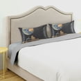 thumbnail image 3 of Yayeee Pillowcase King Size Set of 2 Satin Wrinkle Resistant Pillow Case, Sitting on The Moon, 3 of 7