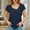 Navy, variant on Olyvenn Womens Summer Tops Short Sleeve Shirts Square Neck Spring Outfits Solid Color Flowy Beach Blouses Fashion Clothing Dark Blue M
