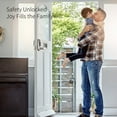 thumbnail image 6 of Keyless-Entry Fingerprint Smart Door Lock: Electric Door Knob, Biometric Handle, App Control, Delayed Auto Lock, Waterproof, Square Fingerprint Module, Emergency Power Interface, For Winter, Humid, 6 of 10