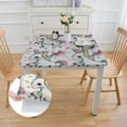 thumbnail image 2 of Acheng Unicorns Stars Pink Bow Square Tablecloth Washable for Home Kitchen Outdoor Decoration 100% Polyester Fiber 40*40, 2 of 8