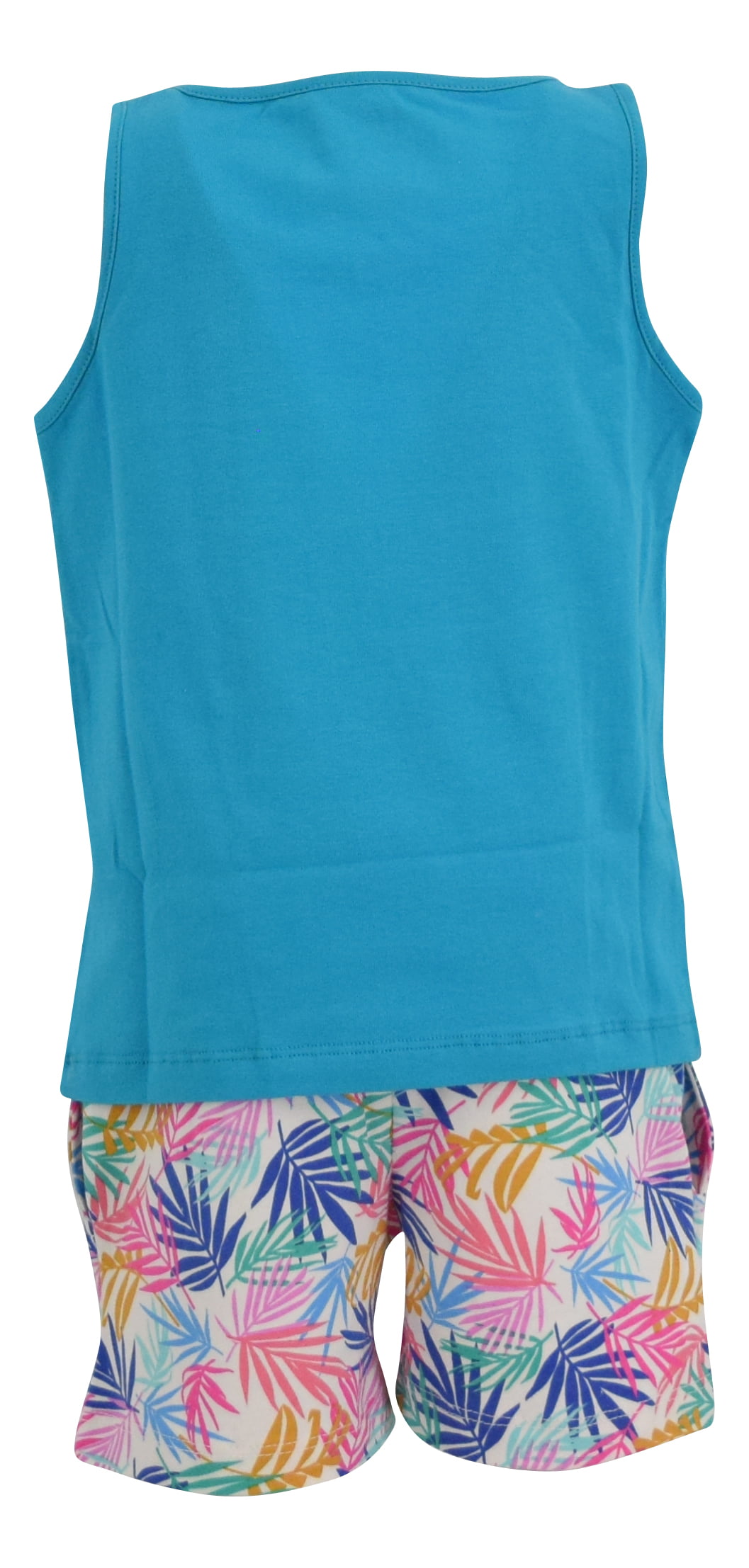 Unique Baby Boys 2 Piece Palm Leaf Print Tank Top and Pull On Shorts Outfit 