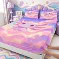 thumbnail image 4 of Manfei Pastel Axolotl Queen Sheets,Ocean Aniaml Salamander Queen Sheet Sets,4-Piece,1 Flat Sheet,1 Fitted Sheet and 2 Pillowcases, 4 of 6