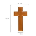 thumbnail image 3 of Estatuas de cruz de madera, figuras de madera maciza, 17 cm, 3 of 3