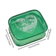 thumbnail image 3 of Cute Clear Valentine Makeup Travel Toiletry Pouch With Zipper Small Mini Transparent Storage Organizer For, 3 of 5