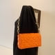 thumbnail image 4 of Bolso bandolera, bolso con cadena de hombro cuadrado con diseño de nicho, 4 of 5