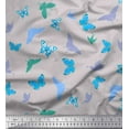thumbnail image 1 of Soimoi Grey Cotton Jersey Fabric Butterflies Butterfly Fabric Prints By Yard 58 Inch Wide, 1 of 1