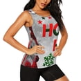 thumbnail image 2 of Sigee Cute Santa for Women's Workout Tank Top,Running Tank Tops,Sleeveless Gym ClothesSmall, 2 of 8