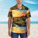 thumbnail image 2 of Balery Oil Painting Style Pasture Cow Camisas hawaianas de manga corta para hombre, camisas playeras de corte holgado, camisas de vacaciones con botones,XX-Large, 2 of 7
