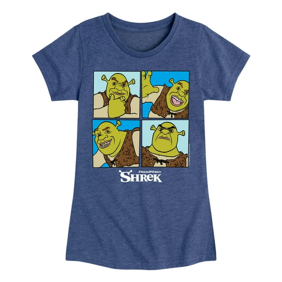 Shrek - Shrek Grid - Toddler & Youth Girls Short Sleeve Graphic T-Shirt