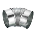 thumbnail image 3 of Unique Bargains 6' OD Elbow 45 Degree Duct Pipe Connector HVAC Galvanized Iron Adapter, 3 of 4