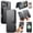Black, variant on ELEHOLD Leather Case For iPhone 16 Plus 2-in-1 Shockproof Cover, With Magnetic Detachable Flip Card Holder Wallet, Kickstand & Wristband, MagSafe Compatible, Blue