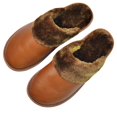 thumbnail image 2 of zapatillas de cuero de talla grande para hombre, impermeables para interiores, piel para el hogar, pareja plana para hombre, zapatillas de invierno para hombre y mujer, zapatos de algodón, 2 of 4