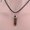 Brown, variant on Faux Gemstone Rock Quartz Healing Point Chakra Reiki Pendant Rope Necklace,Purple