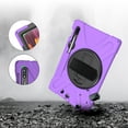 thumbnail image 6 of KIQ Galaxy Tab S7 Case 11 inch, Shockproof Heavy Duty Kickstand for Samsung Galaxy Tab S7 T870 / Tab S8 X700 [Shield Purple], 6 of 15