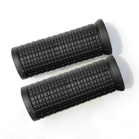 Tpr Rubber Bike Handlebar Grips Pair For Mountain Bicycle With Twist Shifters 22.2Mm Black Cycling Bar Grip 75Mm