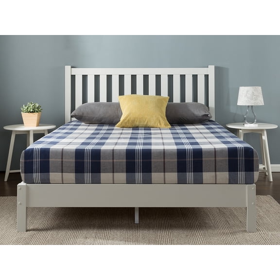 Zinus Wen 43" Wood Deluxe Platform Bed Frame with Headboard, Queen