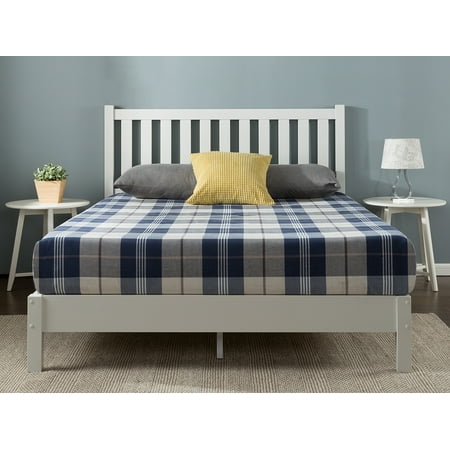 Zinus Wen 43 Wood Deluxe Platform Bed Frame with Headboard Queen