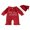 Red, variant on RUINIXCW Baby Girl Christmas Outfit Letter Embroidery Long Sleeve Jumpsuit and Hat